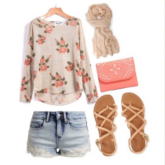 Accessories - Sheer Beige Scarf