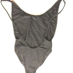 Nylon Tricot High-Cut One-Piece