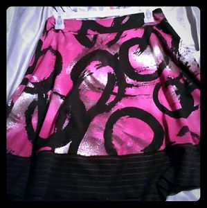 Artistic Print Skirt