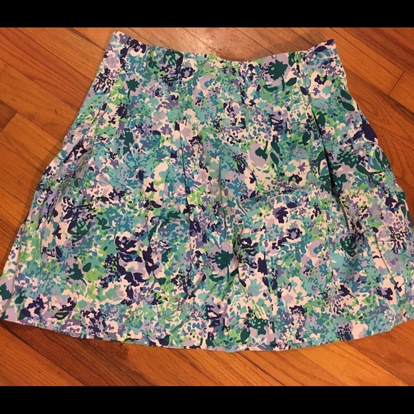 NY&C Pleated Floral Skirt