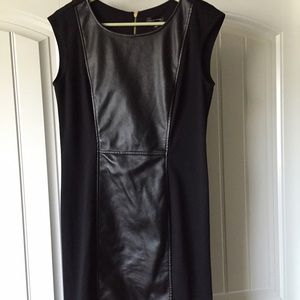 Size large faux leather dress