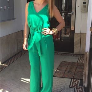 Heather Green jumpsuit
