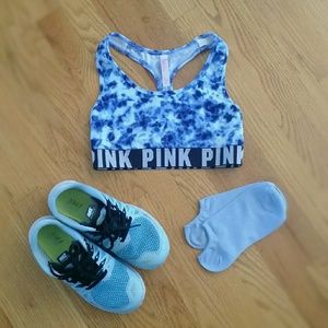 Victoria's Secret Tie Dye Blue Sports Bra