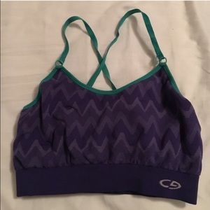 Set of three sports bras