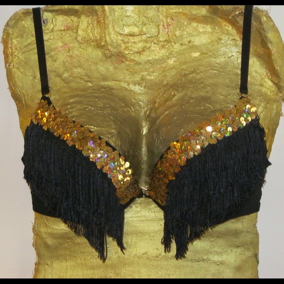 Black Rave Bra 34C. - Picture 1 of 2