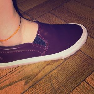 Old Navy Flat Sneakers - size 7 - burgundy