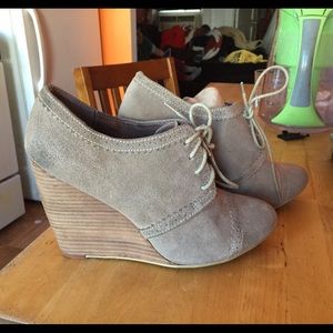 ALDO Nude Lace Up Heels