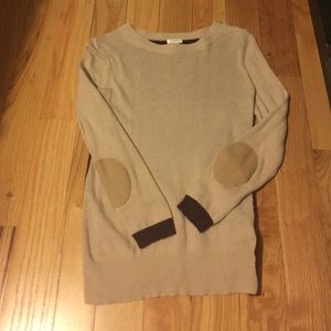 XS Jcrew cream and burgundy sweater