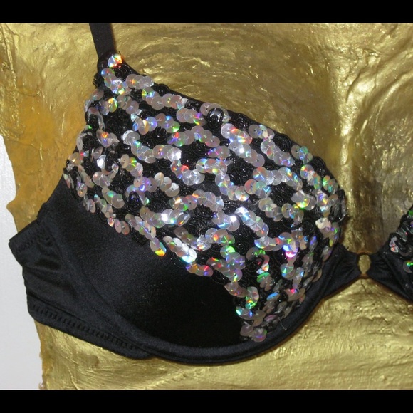 Black Rave Bra 34B. - Picture 2 of 2