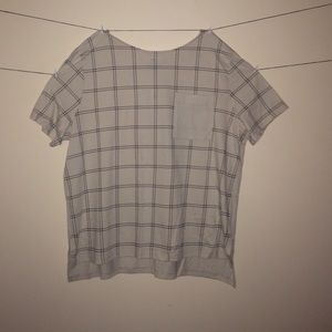 checked tee