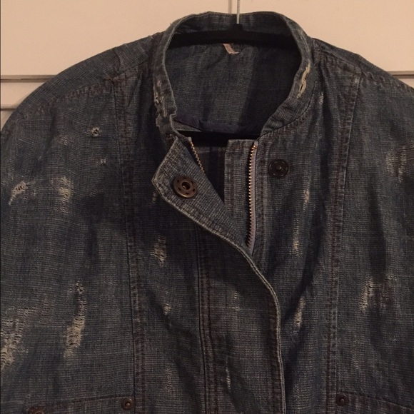 ⚡️SALE⚡️ Free People distressed jacket - Picture 2 of 2