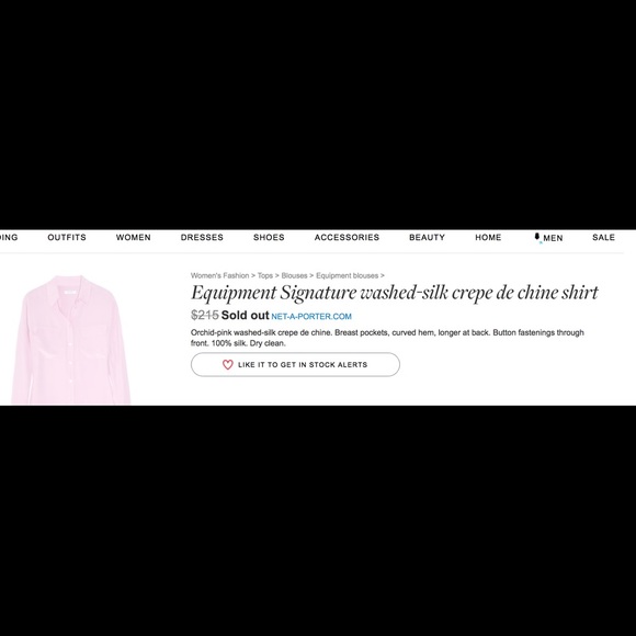 🎀Equipment silk button down.🎀 - Picture 3 of 6