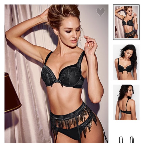 ISO Victoria Secret Black Fringe Bra/Panties