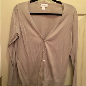 LOFT grey light weight cardi