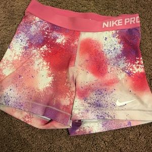 Nike pro galaxy shorts