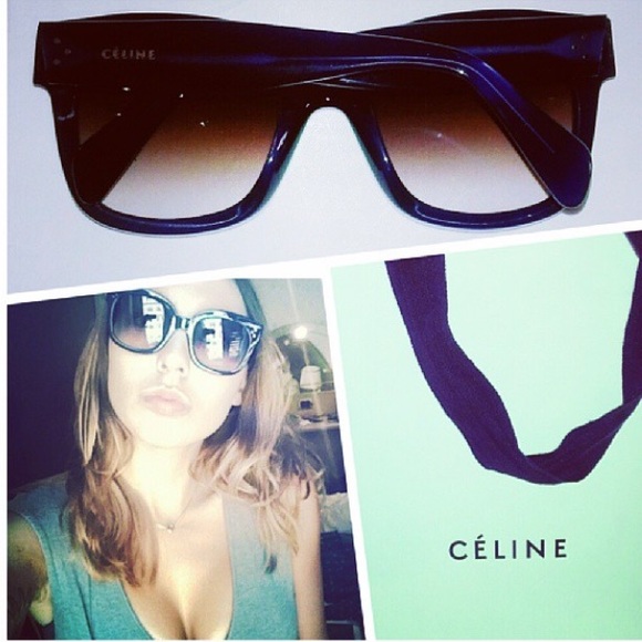 Cèline Like-new perfect navy Audrey sunglasses - Picture 4 of 4