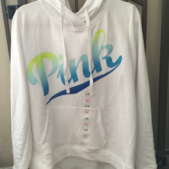 BRAND NEW VS'S PINK Ombre Hi/Low Hoodie