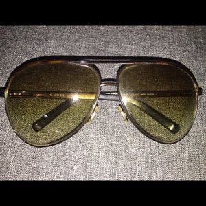 Vintage Gucci aviator sunglasses authentic