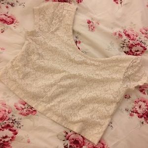 Mossimo Lace Crop Top