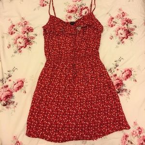 Forever 21 Red Floral Dress