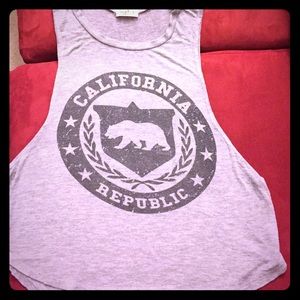 California Republic High low crop top