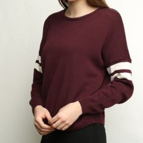 Brandy Melville Veena Sweater in Maroon