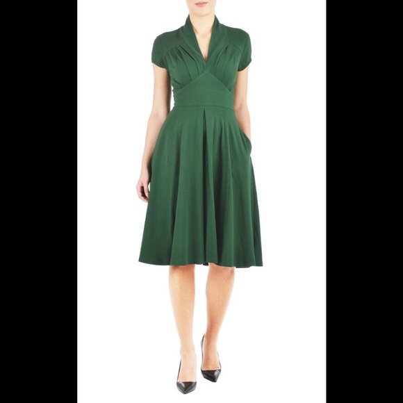 Eshakti Dresses & Skirts - New Eshakti Midi Dress w/Sleeves 22W