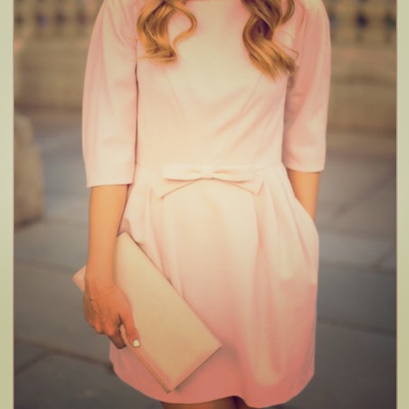 Inspired pink bow dress