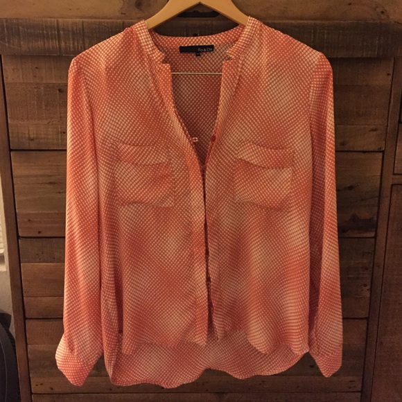 Coral blouse