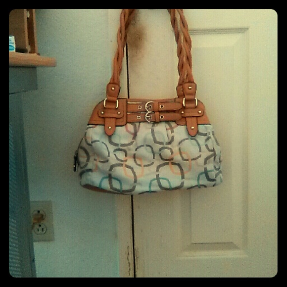 Rosetti Trip-Entry Pastel Geometric Satchel