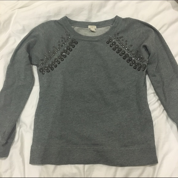 J.Crew Embellished Sweatshirt