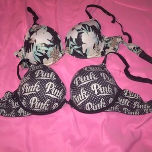 Two 36C lightly padded Demi bras