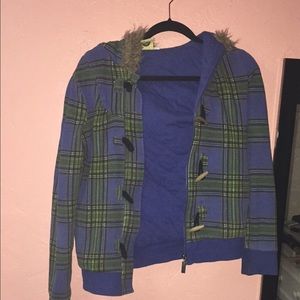 ROXY plaid jacket
