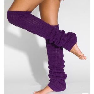 NWOT American Apparel Purple Long Leg Warmers