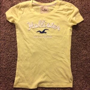 Yellow hollister Tshirt