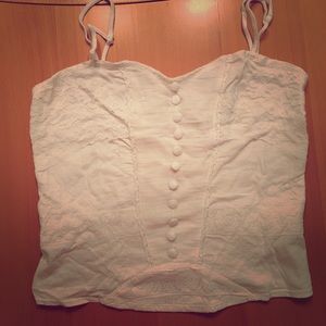 Free people lace crop top