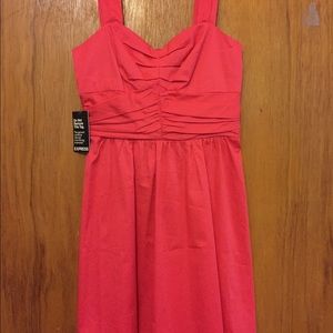 Coral dress from express