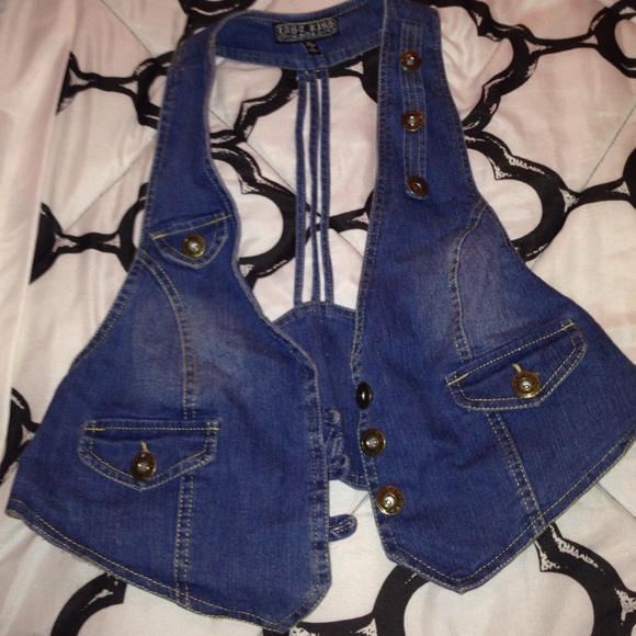 Jean jacket vest