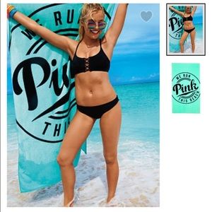 VS PINK Teal Oversized Towel