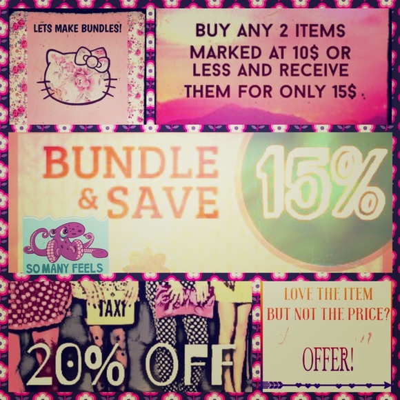 Bundle! Discounts! && More!! Oh my!💎👑💗
