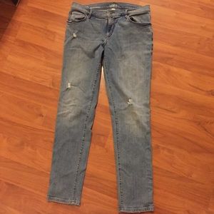 LOFT Lightwash distressed jeans