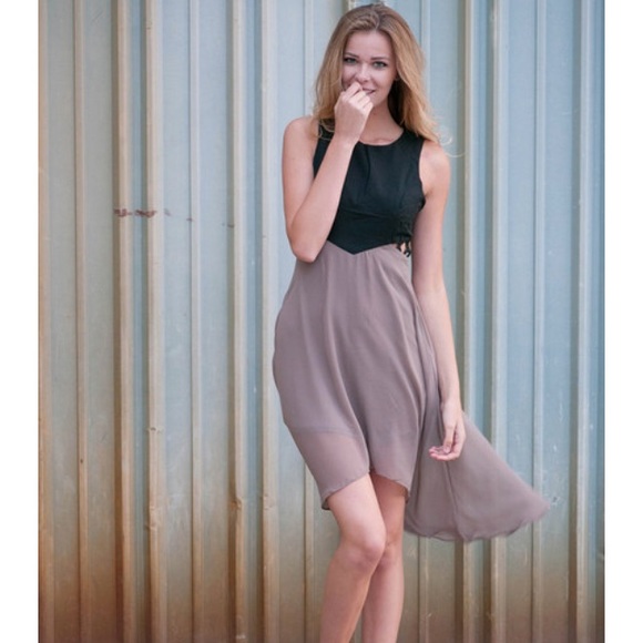 Cut Out Chiffon Dress