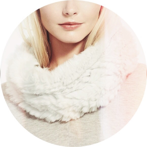 Rabbit Fur Infinity Scarf