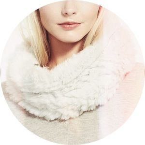 Rabbit Fur Infinity Scarf