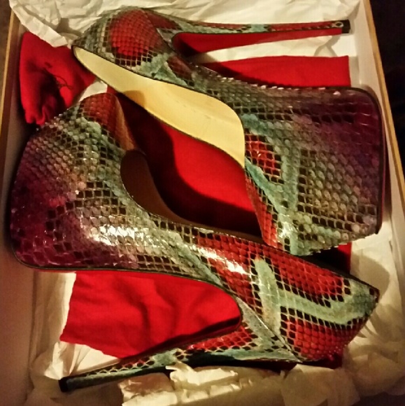 ***SOLD***Christian Louboutin Python 160 Deco - Picture 2 of 4