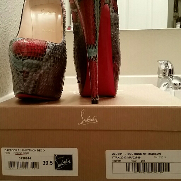 ***SOLD***Christian Louboutin Python 160 Deco - Picture 3 of 4