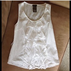 Anthropologie ruffle front top