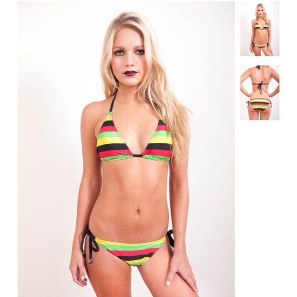 Rasta Triangle Bikini
