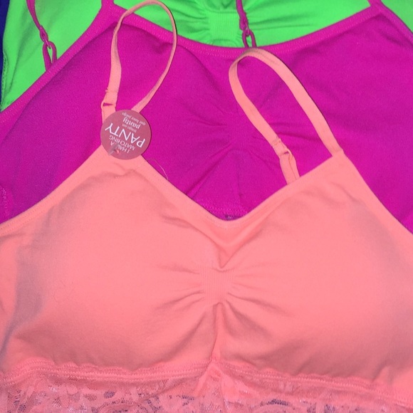 3 cute neon bras