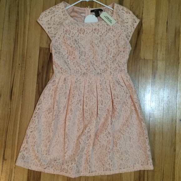 Forever 21 - Pink Floral Lace Dress